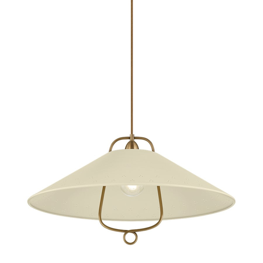 Hudson Valley Pawley 1 Light Pendant, Historic Bronze/Soft Sand - CB8624-HB-SSD