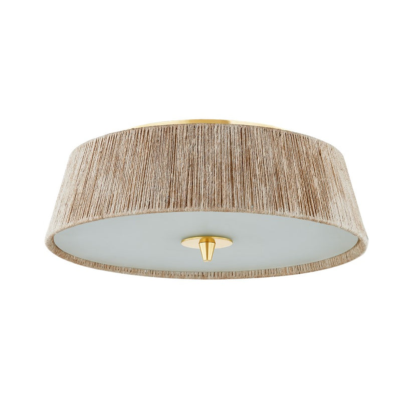 Hudson Valley George 3 Light Semi Flush, Aged Brass - CB9518-AGB