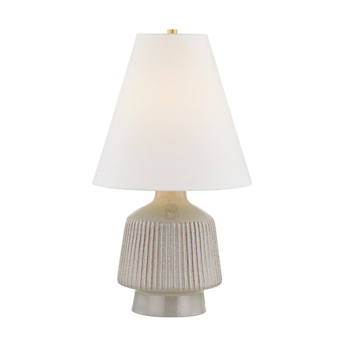 Hudson Valley King 1Lt Table Lamp, Brass/Coccon/Textured Linen