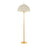 Hudson Valley Palmetto 3Lt Floor Lamp, Aged Brass/Natural Linen - CBL5853-AGB