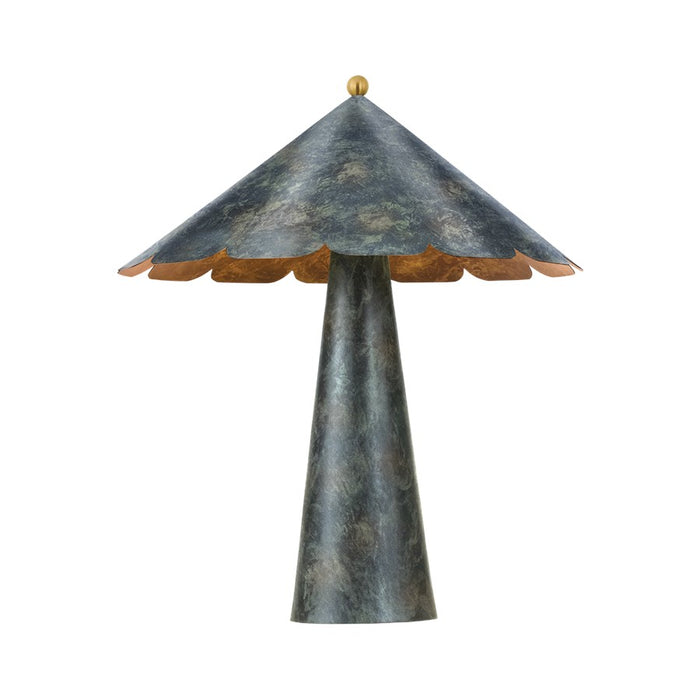 Hudson Valley Flooy Beach 1 Light Table Lamp, Verdigris - CBL7624-VER