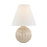 Hudson Valley Capers 1Lt Table Lamp, Brass/Ivory/Natural Linen