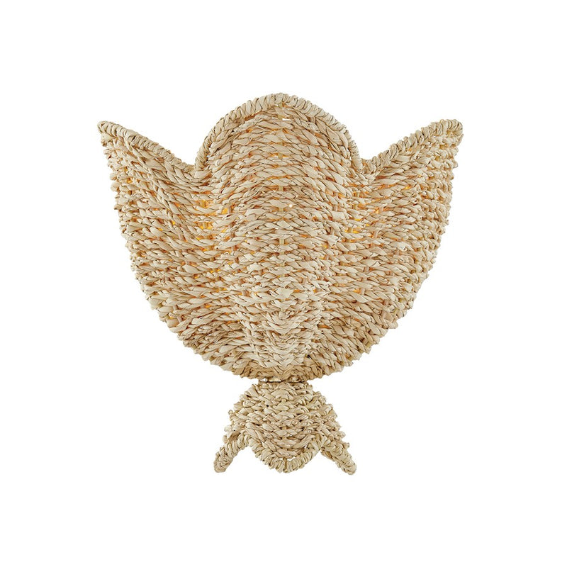 Mitzi Solie 1 Light Wall Sconce, Aged Brass/Light Natural Wicker - H1002101-AGB