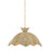 Mitzi Solie 1 Light 22" Pendant, Aged Brass/Light Natural Wicker - H1002701S-AGB