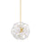 Mitzi Tamara 6 Light Chandelier, Aged Brass/Remolino Blanco - H1004806-AGB