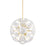 Mitzi Tamara 9 Light Chandelier, Aged Brass/Remolino Blanco - H1004809-AGB