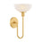 Mitzi Aster 1 Light Wall Sconce, Aged Brass/Cloud - H1016101-AGB