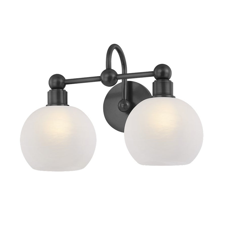 Mitzi Jerica 2 Light Bath and Vanity, Old Bronze/Matte Cloud - H1019302-OB