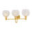 Mitzi Jerica 3 Light Bath and Vanity, Aged Brass/Matte Cloud - H1019303-AGB
