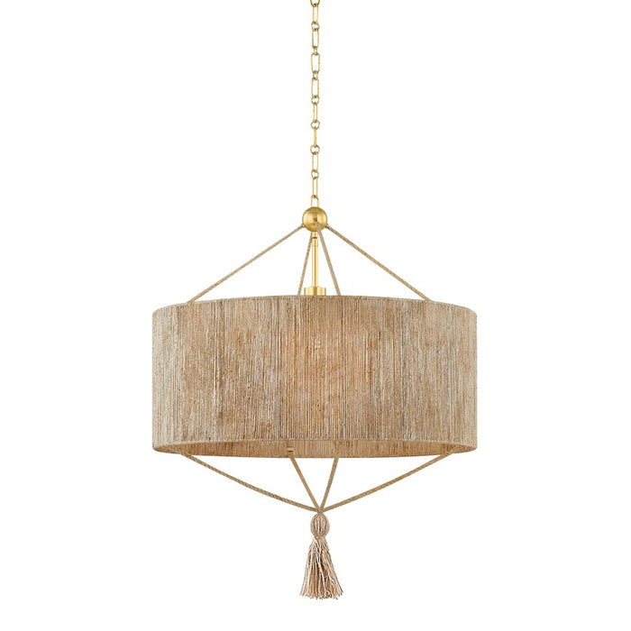 Mitzi Reyn 1 Light 24" Pendant, Aged Brass/Natural String - H1036701L-AGB