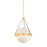 Mitzi Abbie 1 Light Pendant, Aged Brass/Soft Bisque/Cloud - H1040701-AGB-SBQ