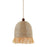 Mitzi Sheri 1 Light Pendant, Aged Brass/Natural Raffia - H1041701-AGB