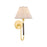 Mitzi Janie 1 Light Wall Sconce, Brass/Bronze/Natural Linen - H1043101-AGB-TRB