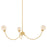 Mitzi Natasha 3 Light Chandelier, Aged Brass/Cloud - H1051803-AGB