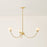 Mitzi Natasha 3 Light Chandelier, Aged Brass/Cloud