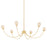 Mitzi Natasha 6 Light Chandelier, Aged Brass/Cloud - H1051806-AGB
