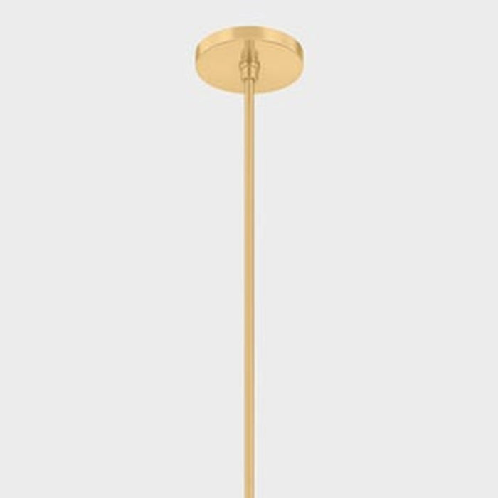 Mitzi Natasha 6 Light Chandelier, Aged Brass/Cloud
