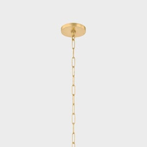Mitzi Benita 1 Light 16" Pendant, Aged Brass/Light Bronze