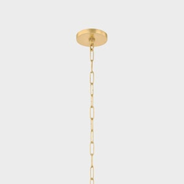 Mitzi Benita 1 Light 16" Pendant, Aged Brass/Light Bronze
