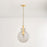 Mitzi Benita 1 Light 12" Pendant, Aged Brass/Light Bronze