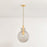 Mitzi Benita 1 Light 12" Pendant, Aged Brass/Light Bronze