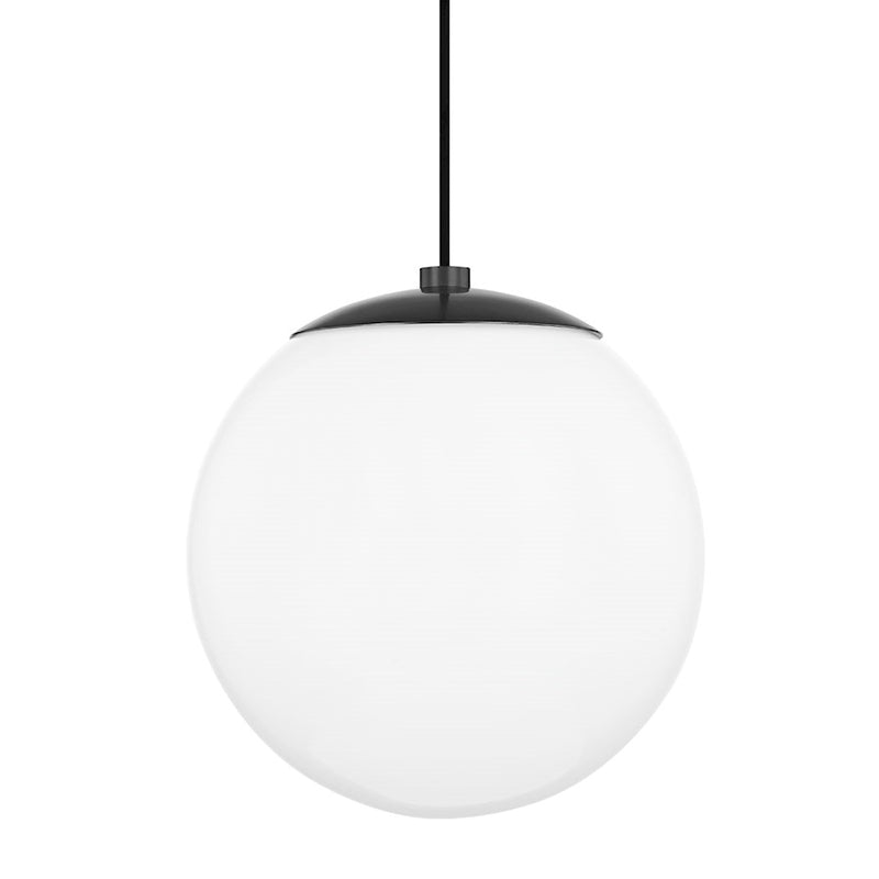 Mitzi Stella 1 Light Large Pendant, Polished Nickel/White - H105701L-PN