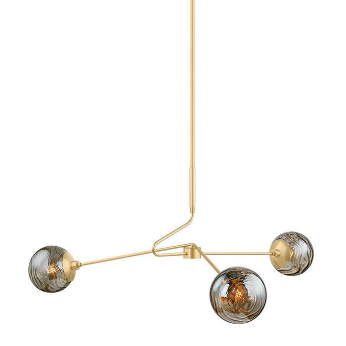 Mitzi NYLA 3 Light Chandelier, Aged Brass - H1057803-AGB