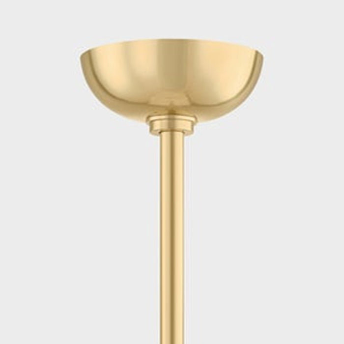 Mitzi Nyla 3 Light Chandelier, Aged Brass