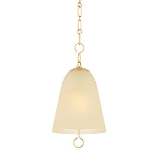 Mitzi Christine 1Lt 14" Pendant, Brass/Champagne Etched In/Out - H1058701L-AGB