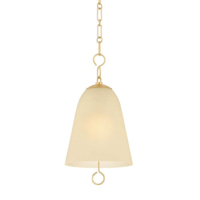 Mitzi Christine 1Lt 14" Pendant, Brass/Champagne Etched In/Out - H1058701L-AGB