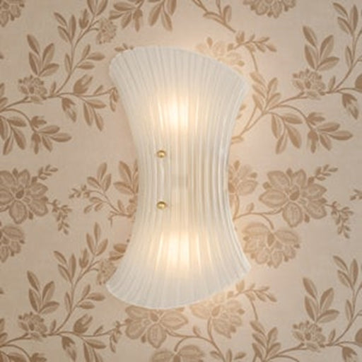 Mitzi Esmae 2 Light Wall Sconce, Aged Brass/Clear Etched