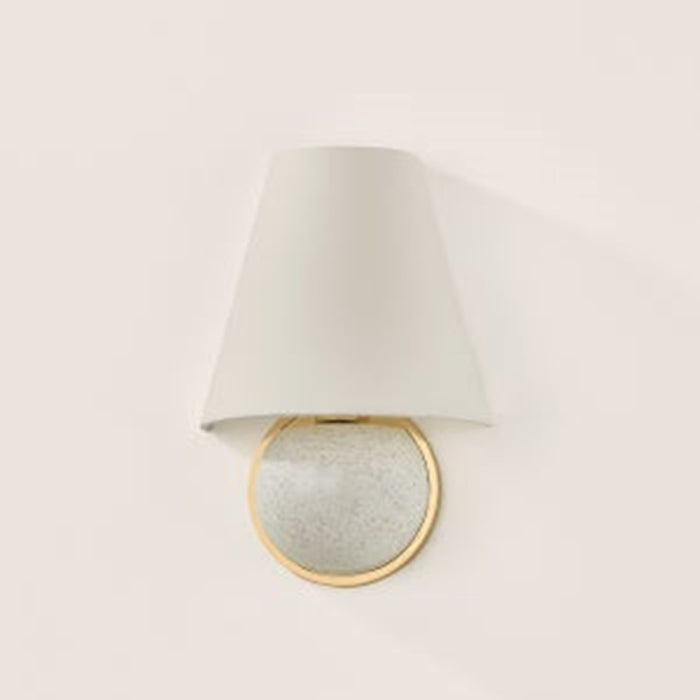 Mitzi Gianna 1 Light Flush Mount, Aged Brass/Topaz