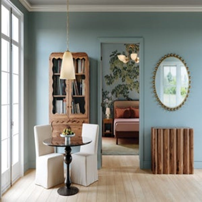 Mitzi Reva 5 Light Chandelier, Aged Brass/Cloud