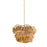 Mitzi Daria 1 Light 20" Chandelier, Aged Brass/Banana Fiber - H1071801S-AGB