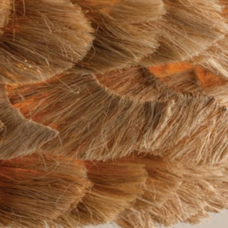 Mitzi Daria 1 Light 20" Chandelier, Aged Brass/Banana Fiber