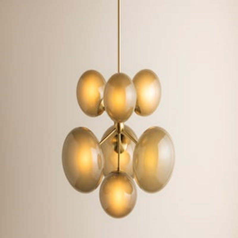 Mitzi Zaley 7 Light Chandelier, Aged Brass/Light Bronze