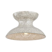 Mitzi Carina 1Lt Flush Mount, Brass/Ceramic Belgian Crackle - H1074501-AGB-CBC