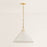 Mitzi Merida 1 Light 22" Pendant, Aged Brass/Faux Silk