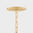 Mitzi Merida 1 Light 22" Pendant, Aged Brass/Faux Silk