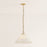 Mitzi Merida 1 Light 16" Pendant, Aged Brass/Faux Silk
