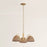 Mitzi Katniss 3Lt Chandelier, Brass/Vintage Natural Wicker