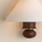 Mitzi Candice 1 Light Wall Sconce, Aged Brass/White Linen