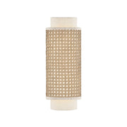 Mitzi TINA 2 Light Wall Sconce, Aged Brass/Raw Silk - H1083102-AGB
