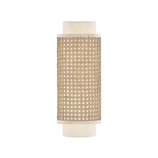 Mitzi TINA 2 Light Wall Sconce, Aged Brass/Raw Silk - H1083102-AGB