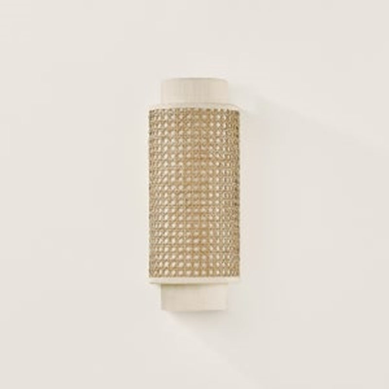 Mitzi TIna 2 Light Wall Sconce, Aged Brass/Raw Silk