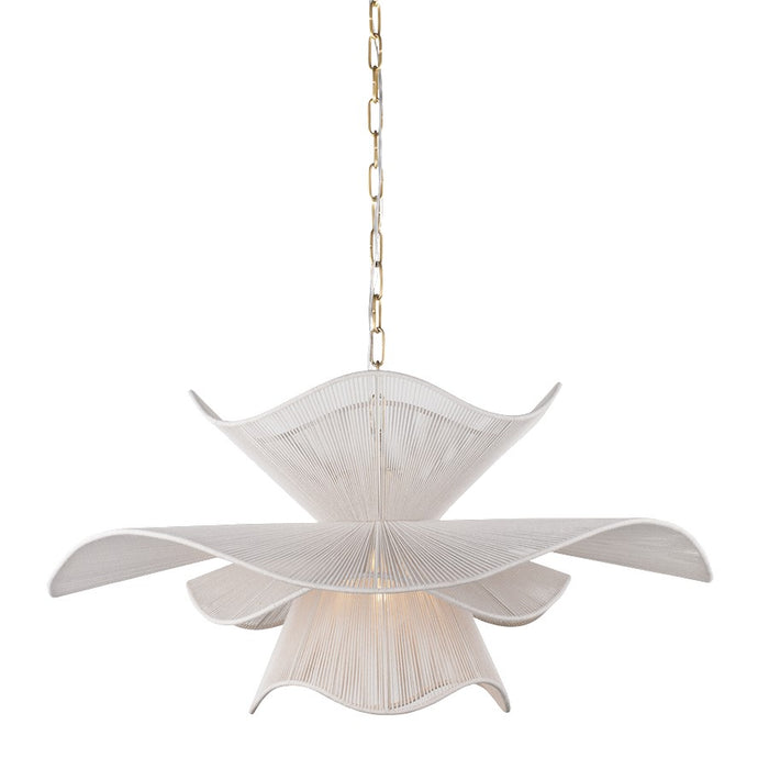 Mitzi Amanda 1 Light Chandelier, Aged Brass/Cotton String - H1084701-AGB