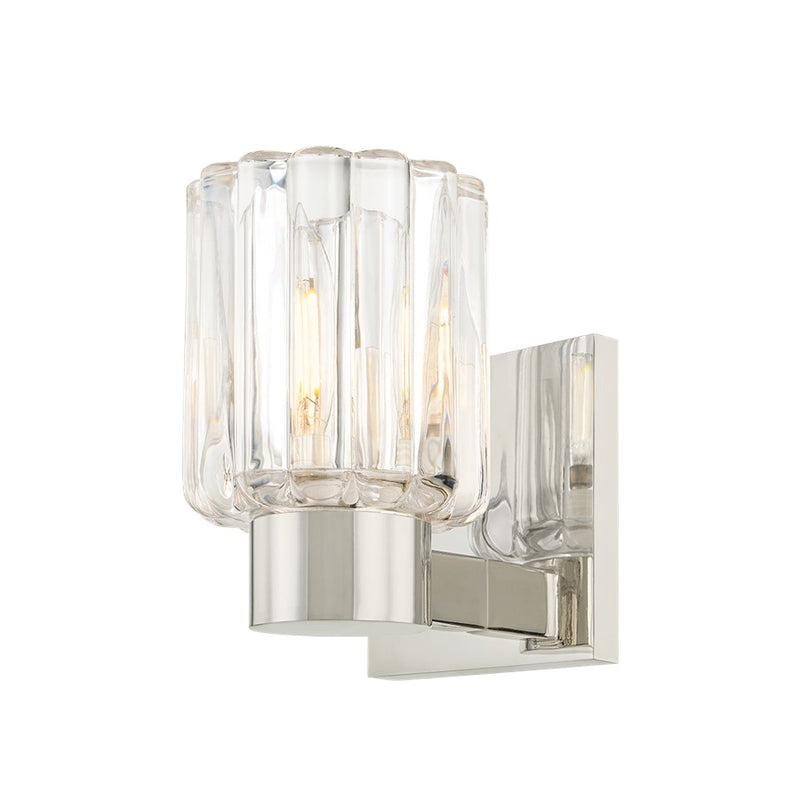 Mitzi Danae 1 Light Bath and Vanity, Polished Nickel/Clear Optic - H1107301-PN