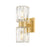 Mitzi Danae 2 Light Bath and Vanity, Aged Brass/Clear Optic - H1107302-AGB