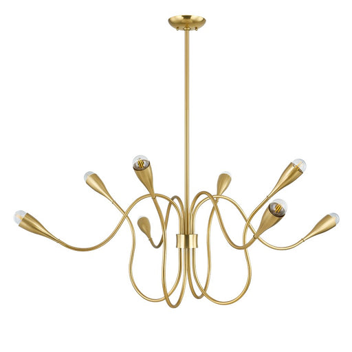 Mitzi Anaise 8 Light Chandelier, Aged Brass - H1108808-AGB
