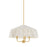 Mitzi Shivonne 3 Light Pendant, Aged Brass/Ivory Linen - H1109803-AGB